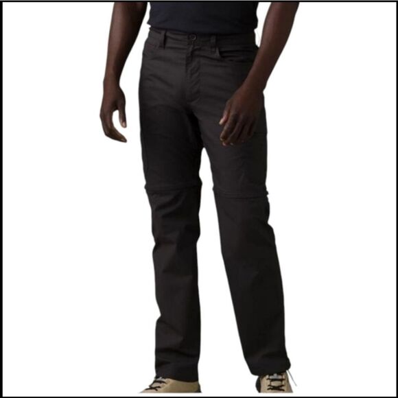 NWT Prana Double Peak Pant Charcoal Dark Grey Size 35 Waist - Picture 1 of 11